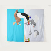 Trockenland Wandteppich (Vorderseite (Horizontal))