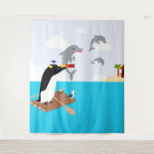 Trockenland Wandteppich (Vorderseite)