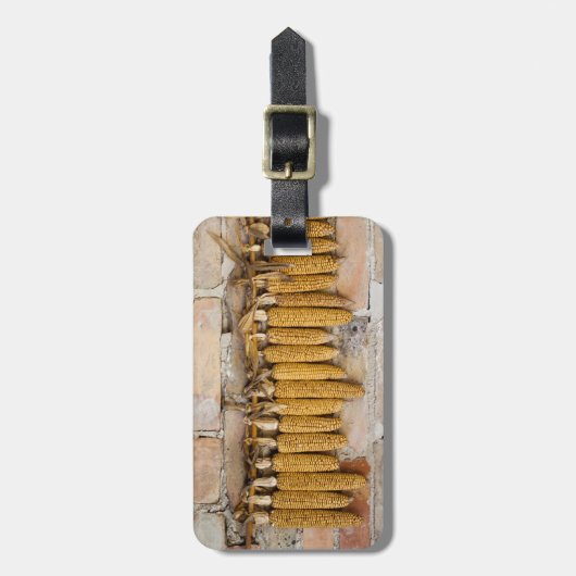 Trockenmaiskolben Gepäckanhänger (Vorderseite vertikal)