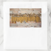 Trockenmaiskolben Rechteckiger Aufkleber (Tasche)