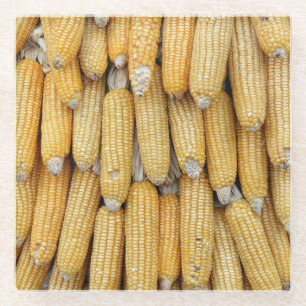 Trockenmaisstapel: texturiert glasuntersetzer