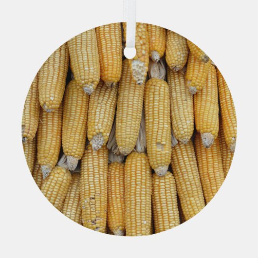 Trockenmaisstapel: texturiert ornament aus glas (Rückseite)