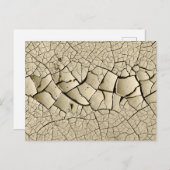 Trockenmud Postkarte (Vorne/Hinten)