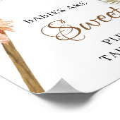 Trockenpalme Blätter Pampas Grass Babies sind süß Poster (Ecke)