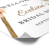 Trockenpalme Pampas Grass Dusty Pink Orchid Schild (Ecke)