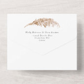 Trockenpampasgras, die alle in einer Einladung ein (Rückseite)