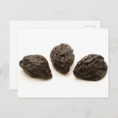 Trockenpflaumen Postkarte (Vorne/Hinten)