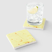 Trockenpoppy stalks sunprint Untersetzer (Seitenansicht)