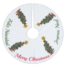 Trockenpresse Blume Weihnachtsbaumrock