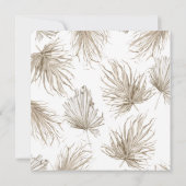 Trockenrasen-Hochzeitsbogen Einladung (Rückseite)