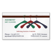 Trockenreiniger Wäsche Magnetische Visitenkarte (Vorderseite)