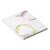 Trockenreinigung und Wäscheständer sind kein Verbr Notizblock (angewinkelt)