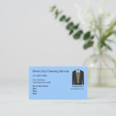 Trockenreinigung Visitenkarten Visitenkarte (Stehend Vorderseite)