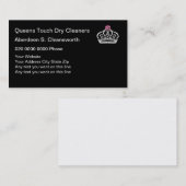 Trockenreinigungs-Visitenkarten Visitenkarte (Vorne/Hinten)