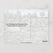 Trockensteinmauer Postkarte (Rückseite)