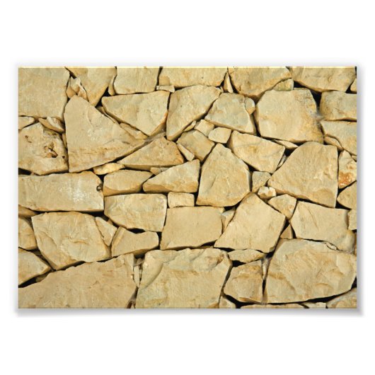 Trockensteinwand Fotodruck (Vorne)