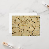 Trockensteinwand Karte (Vorderseite/Rückseite Beispiel)