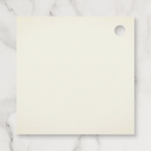 Trockenweizen- und Daisy-Hochzeit Geschenkanhänger (Rückseite)