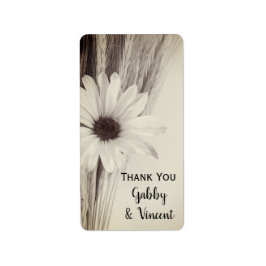 Trockenweizfarm Wedding Danke für Ihre Unterstützu Adressaufkleber