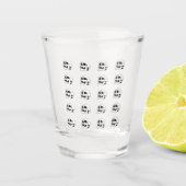 Trocknen als Knochen Art II Schnapsglas (Vorderseite)