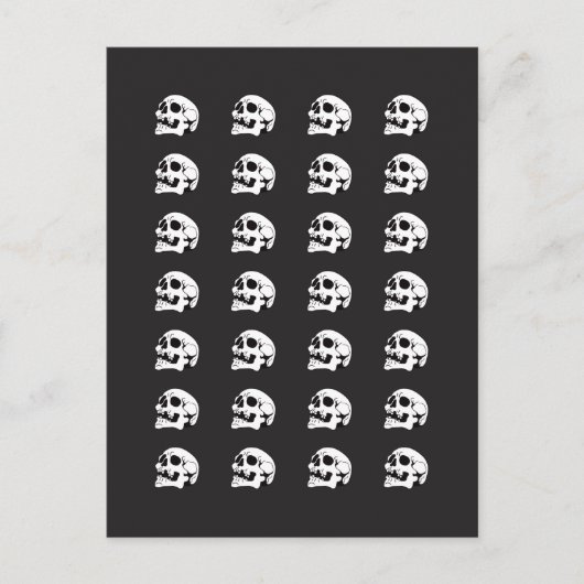 Trocknen als Knochenmuster I Postkarte (Vorderseite)