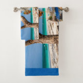 Trocknen der Netze am Strand Badhandtuch Set (Insitu)