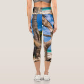 Trocknen der Netze am Strand Capri Leggings (Rückseite)