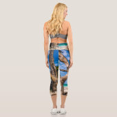 Trocknen der Netze am Strand Capri Leggings (Rückseite)