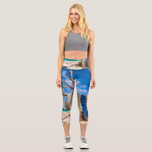 Trocknen der Netze am Strand Capri Leggings (Vorderseite)