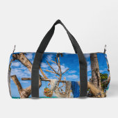 Trocknen der Netze am Strand Duffle Bag (Rückseite)