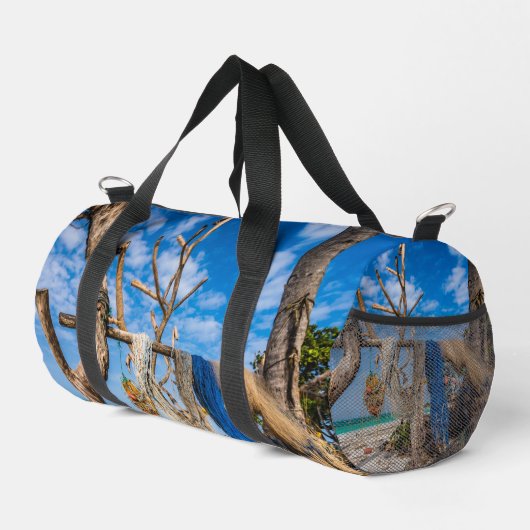 Trocknen der Netze am Strand Duffle Bag (Rechte Ecke)