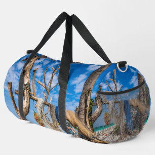 Trocknen der Netze am Strand Duffle Bag