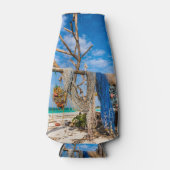 Trocknen der Netze am Strand Flaschenkühler (Vorderseite)