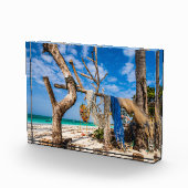 Trocknen der Netze am Strand Fotoblock (Rechts)