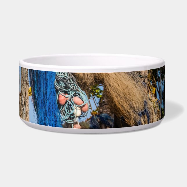 Trocknen der Netze am Strand Napf (Rechts)