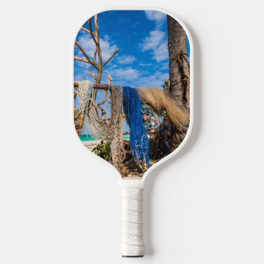 Trocknen der Netze am Strand Pickleball Schläger (Vorderseite)