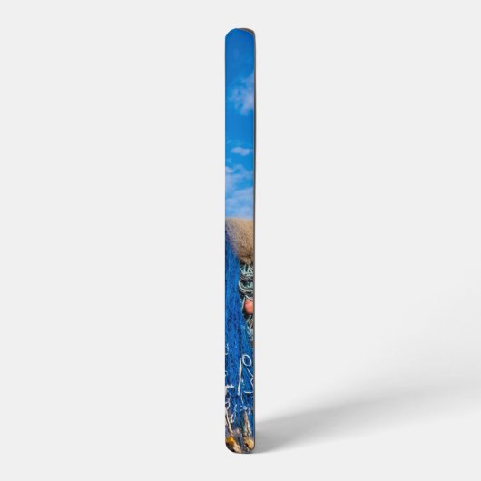 Trocknen der Netze am Strand Samsung Galaxy Hülle (Linke Seite)