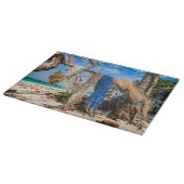 Trocknen der Netze am Strand Schneidebrett (Ecke)