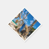 Trocknen der Netze am Strand Serviette (Ecke)