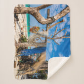 Trocknen der Netze am Strand Sherpadecke (Vorderseite)