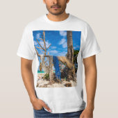Trocknen der Netze am Strand T-Shirt (Vorderseite)