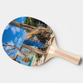 Trocknen der Netze am Strand Tischtennis Schläger (Seitenansicht)