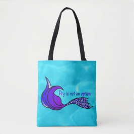 Trocknen ist kein lila Schwanz für Meerjungfrau Tasche