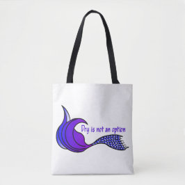 Trocknen ist kein lila Schwanz für Meerjungfrau Tasche