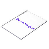 Trocknen ist kein Option-Notebook Notizblock (Linke Seite)