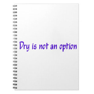 Trocknen ist kein Option-Notebook Notizblock