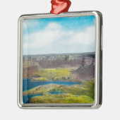 Trocknen Sie Fall-Staats-Park, großartige Coulee Silbernes Ornament (Links)