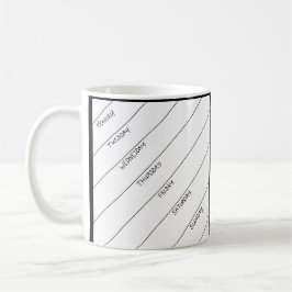 Trocknen Sie Löschen-tägliche Planer-Tasse Kaffeetasse