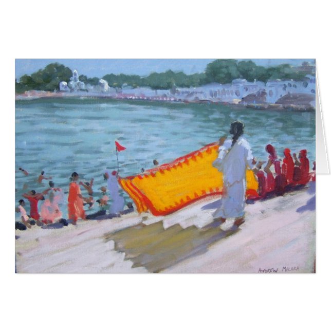 Trocknender Sari Pushkar (Vorderseite (Horizontal))