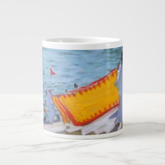 Trocknender Sari Pushkar Jumbo-Tasse (Vorderseite)